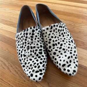 Poppy Barley Black and White Spotted Loafers